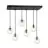 Emibig Suspension Luminaire Cosmo Acier Noir | Convient pour 6x E14 - Max 10W
