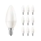 Lot 10x Philips Corepro LED Bougie E14 Dépolie 7W 806lm – 827 Blanc Très Chaud – Équivalent 60W