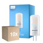 Lot 10x Philips CorePro LED Capsule G4 Dépolie 2.1W 210lm - 827 Blanc Très Chaud | Dimmable - Équivalent 20W