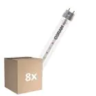 Lot 8x Osram Tube LED T8 Fluora (EM/Direct 230V) Standard Output 15W 1150lm - 825 Blanc Très Chaud | 120cm - Équivalent 36W
