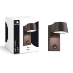 D'Lite Wandlamp Lira Zwart 7W 600lm 830 Warm Wit | IP54 - Bewegingssensor