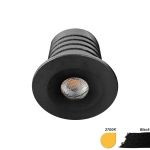 EcoDim Inbouw Spot Mini Zwart 2.5W 155lm 30D - 827 Zeer Warm Wit | 35mm - Zaagmaat 28mm - IP67 - Dimbaar