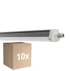 Voordeelpak 10x Ledvance Waterdicht Montagebalk Vochtbestendig FLEX Doorvoerbedrading 42W 6800lm - 830 Warm Wit| IP66 - Vervangt 2x58W